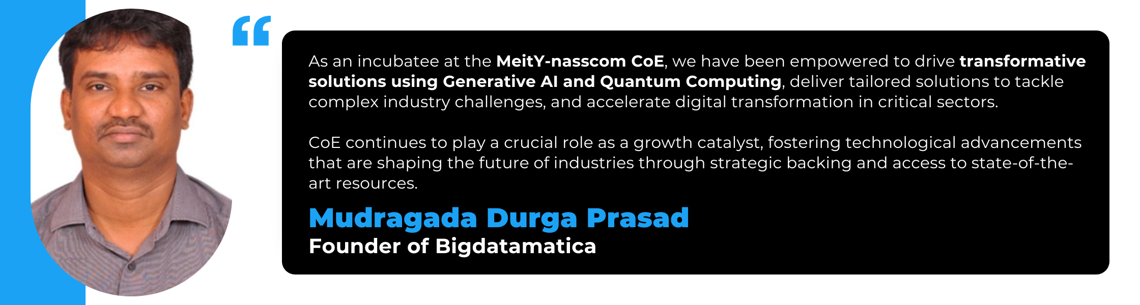 Testimonial by CEO of BigDataMatica